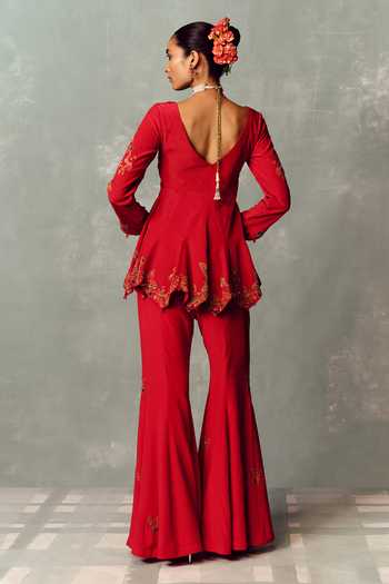 Dolly J Crimson Dynasty Kurta Set