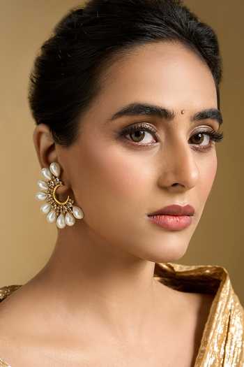 Nazaakat By Samara Singh Pearl Studded Earrings