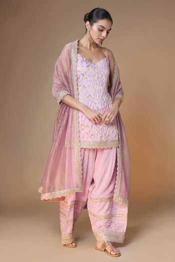 Renee label Banarasi Jaal Kurta Farshi Salwar Set 
