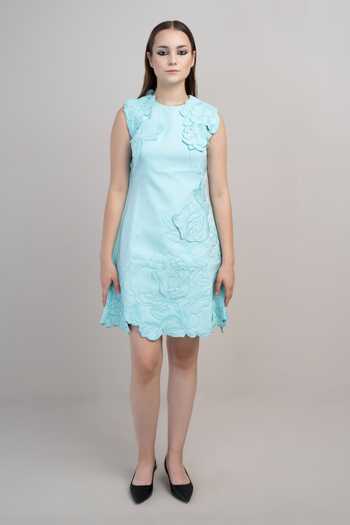 Parneet Gujral 3D Flower Embroidered Dress 