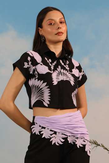 Parneet Gujral Embroidered Crop Top 
