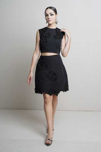 Parneet Gujral Cutwork Embroidered Skirt 