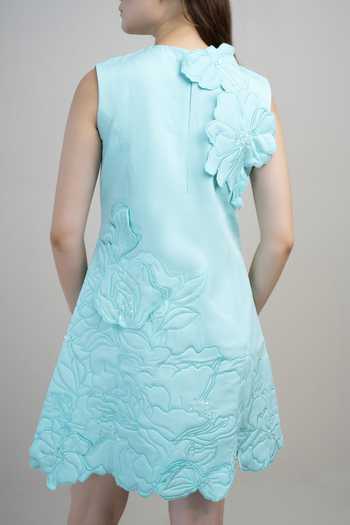 Parneet Gujral 3D Flower Embroidered Dress 