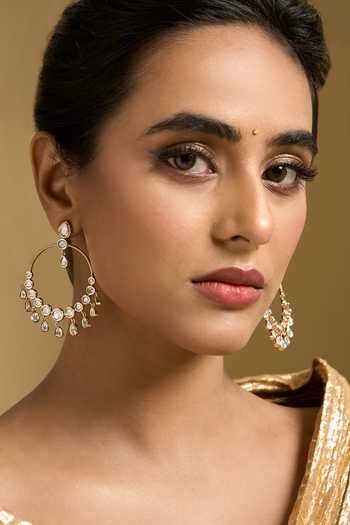 Nazaakat By Samara Singh Kundan Studded Earrings 