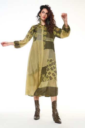 CAPISVIRLEO Aveline Patchwork Dress Set 