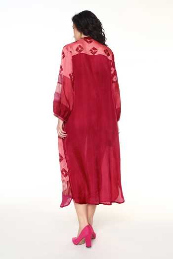 CAPISVIRLEO Aveline Patchwork Midi Dress Set 