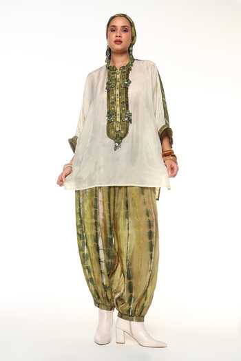 CAPISVIRLEO Azalea Shirt & Alesta Tie Dye Balloon Pant Set 