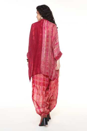 CAPISVIRLEO Azalea Shirt With Alesta Tie Dye Balloon Pant Set 
