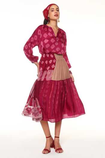CAPISVIRLEO Cora Panelled Skirt 
