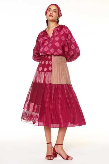 CAPISVIRLEO Cora Panelled Skirt 