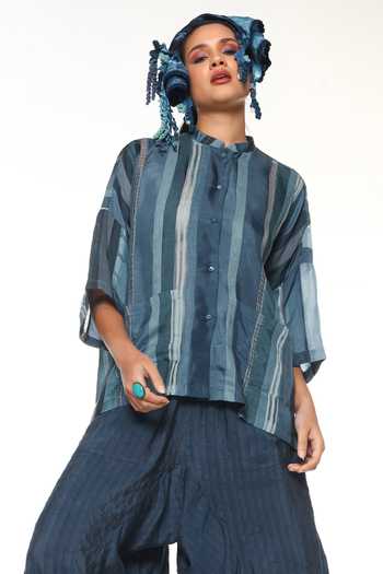 CAPISVIRLEO Dendro Panelled Shirt 