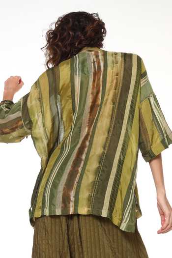 CAPISVIRLEO Dendro Panelled Shirt 
