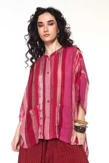 CAPISVIRLEO Dendro Panelled Shirt 
