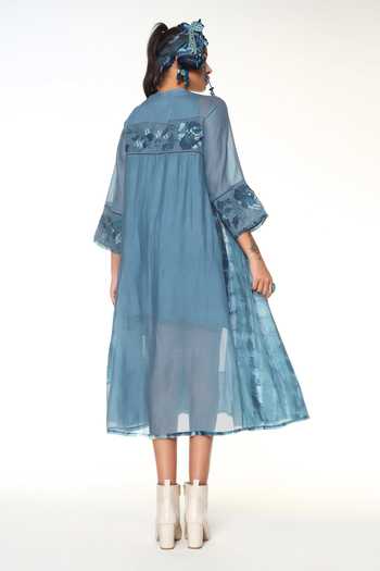CAPISVIRLEO Kael Smocked Dress With Inner 