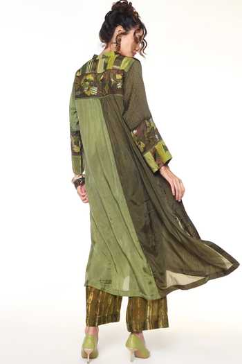 CAPISVIRLEO Seria Pintucked Long Shirt Tunic 