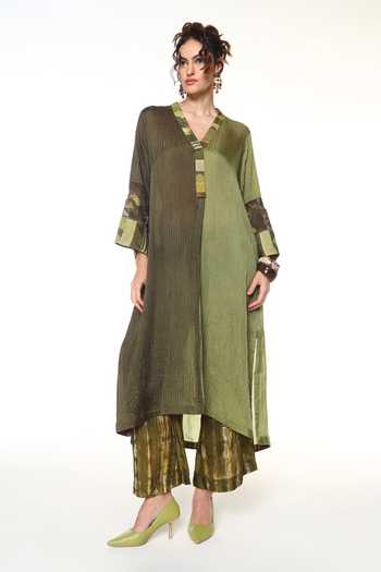 CAPISVIRLEO Seria Pintucked Long Shirt Tunic 