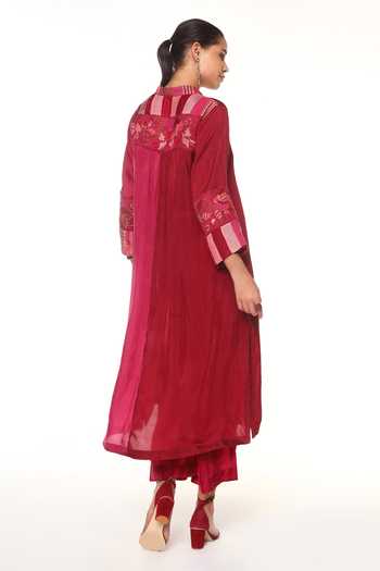 CAPISVIRLEO Seria Pintucked Long Shirt Tunic 