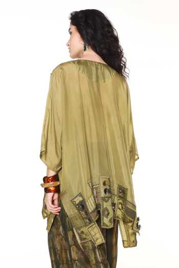CAPISVIRLEO Sylvie Patchwork Kaftan Shirt 
