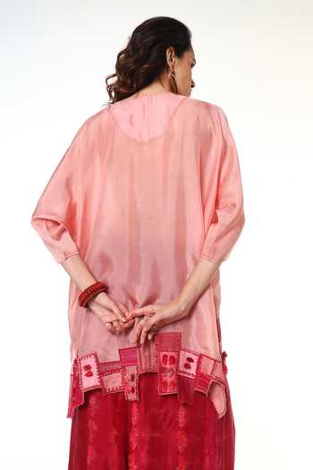 CAPISVIRLEO Sylvie Patchwork Kaftan Shirt 
