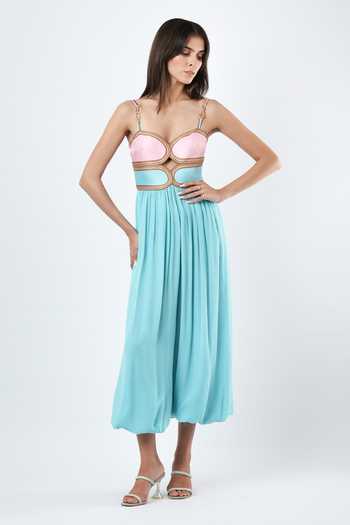 Limerick By Abirr N' Nanki Sloane Scallop Textured Jumpsuit