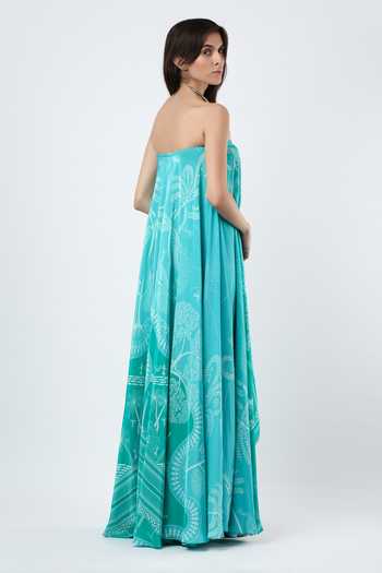 Limerick By Abirr N' Nanki Zef Warli Print Maxi Dress