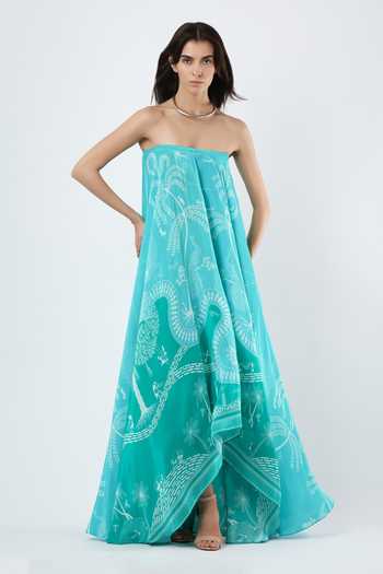 Limerick By Abirr N' Nanki Zef Warli Print Maxi Dress