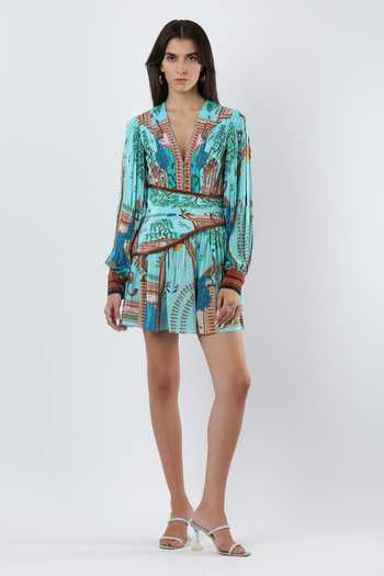 Limerick By Abirr N' Nanki Bluey Printed Dress 