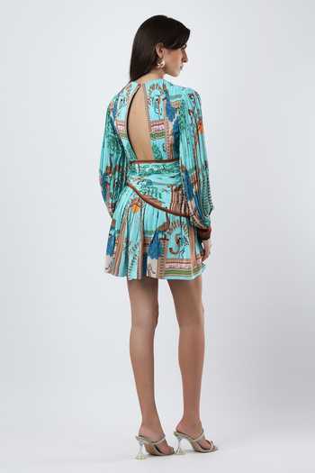 Limerick By Abirr N' Nanki Bluey Printed Dress 