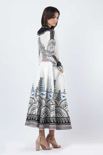 Limerick By Abirr N' Nanki Dallis Eller Printed Shirt & Skirt Set 