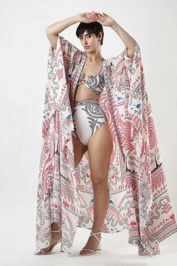 Limerick By Abirr N' Nanki Cassia Printed Cape