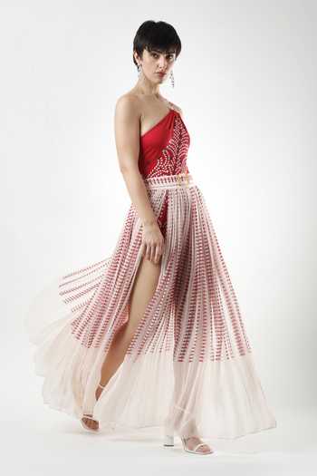 Buy Limerick By Abirr N' Nanki Pink Georgette Thalia Printed Long Skirt Online at Aza Fashions Buy_Limerick By Abirr N' Nanki_Pink Georgette Thalia Printed Long Skirt _Online_at_Aza_Fashions