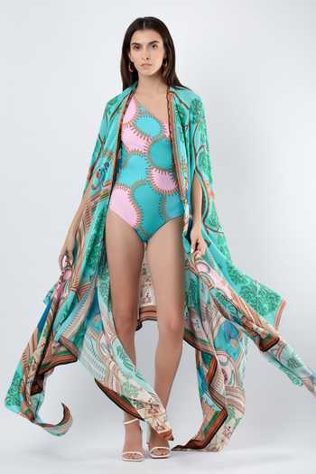 Buy Limerick By Abirr N' Nanki Blue Crepe Elish Warli Print Cape Online at Aza Fashions Buy_Limerick By Abirr N' Nanki_Blue Crepe Elish Warli Print Cape _Online_at_Aza_Fashions