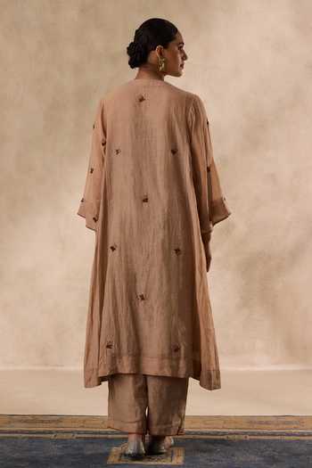 Janki India Floral Embroidered Kurta Set 
