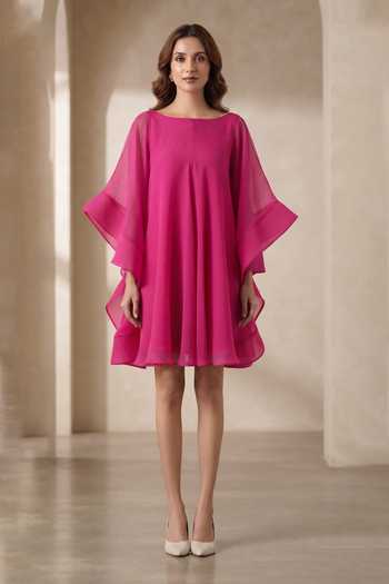 Gauri & Nainika Trapeze dress with flared sleeves