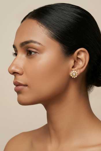 Sica Jewellery Moissanite Polki Desna Earrings 