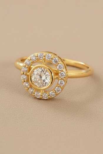 Sica Jewellery Yellow Moissanite Polki Eesha Ring Online at Aza Fashions Sica Jewellery_Yellow Moissanite Polki Eesha Ring _Online_at_Aza_Fashions