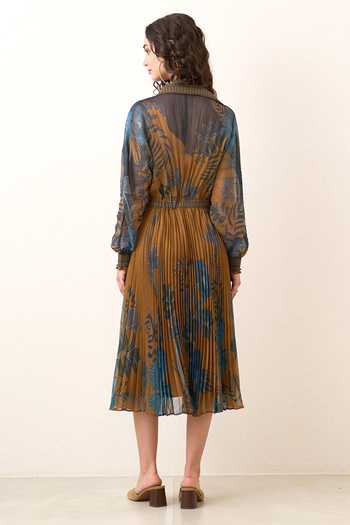 RANNA GILL Cally Jacobean Flower Print Dress
