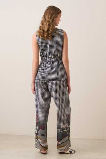 RANNA GILL Noah Houndstooth Pattern Pant
