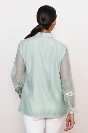 RANNA GILL Seravelle Ornate Linen Shirt
