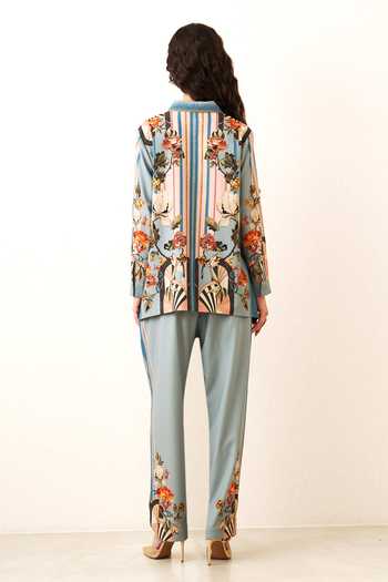 RANNA GILL Aloure Floral Pattern Shirt & Pant Co-ord Set