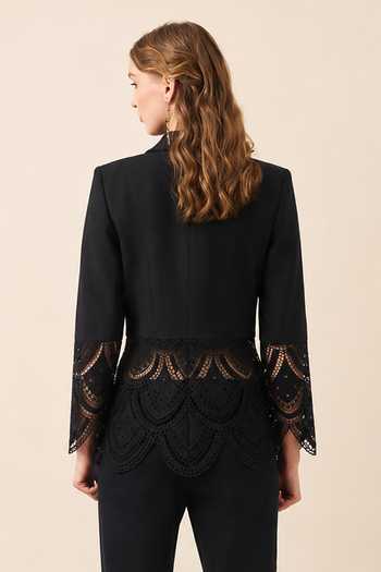 RANNA GILL Vaelisse Lace Panel Jacket