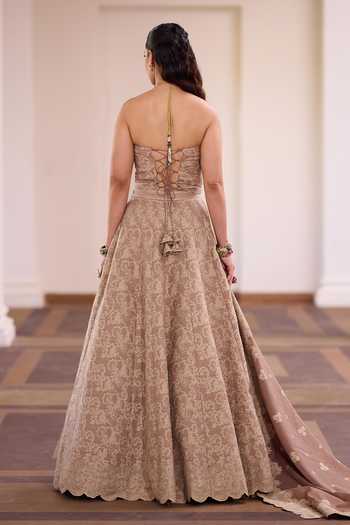 Safaa Shahi Tukda Woven Corset Lehenga Set