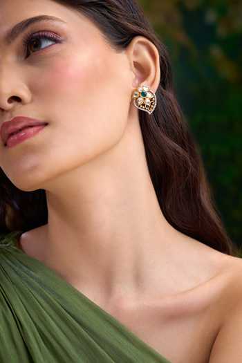 Nazaakat By Samara Singh Kairi Embellished Stud Earrings 