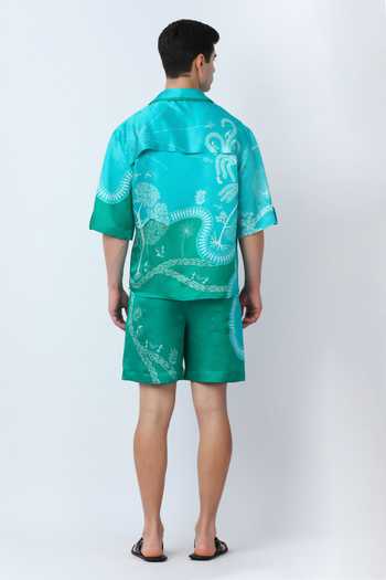 Limerick By Abirr N' Nanki Cal Printed Shorts 