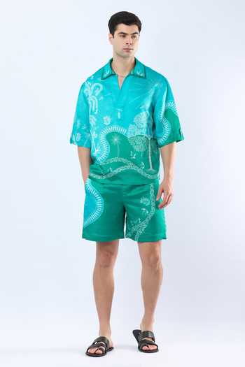 Limerick By Abirr N' Nanki Cal Printed Shorts 
