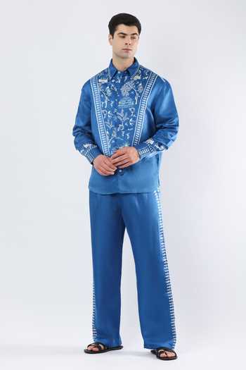 Limerick By Abirr N' Nanki Zev Linen Satin Pant 