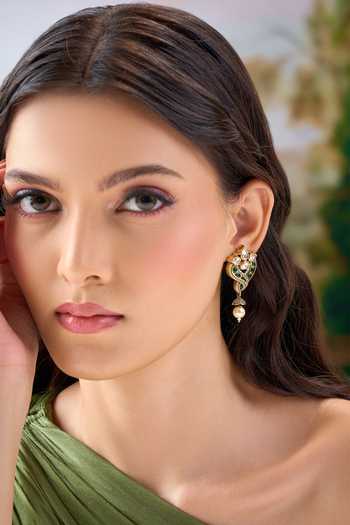 Nazaakat By Samara Singh Embellished Dangling Earrings 