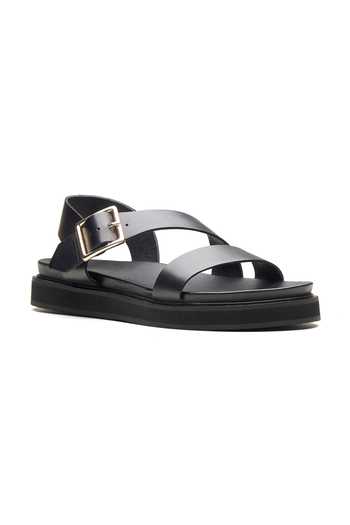 Dang Shoes Black Button Platform Wedges Online at Aza Fashions Dang Shoes_Black Button Platform Wedges _Online_at_Aza_Fashions