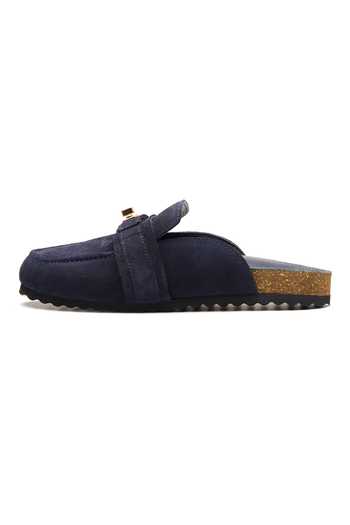 Buy_Dang Shoes_Blue Street Slip On Mules _Online_at_Aza_Fashions
