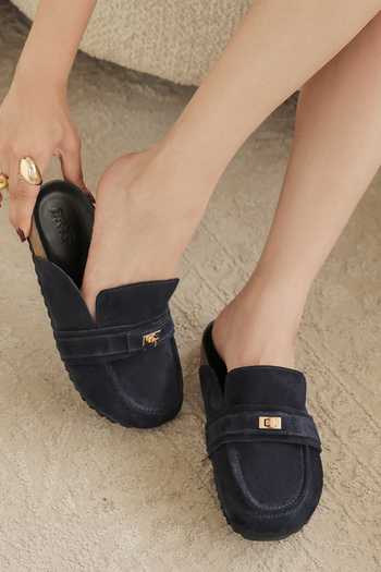 Buy_Dang Shoes_Blue Street Slip On Mules 